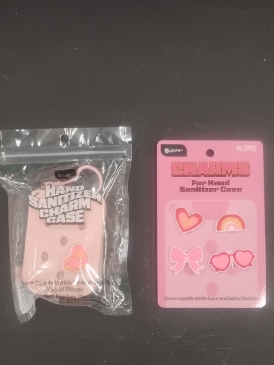 B.Pure Other - b-pure Pink Hand Sanitizer Charm Case with Decorative Charms